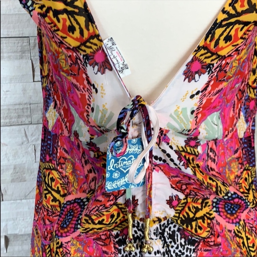 Free People NWT Wildflower Print Slip Dress $128 - Picture 6 of 8